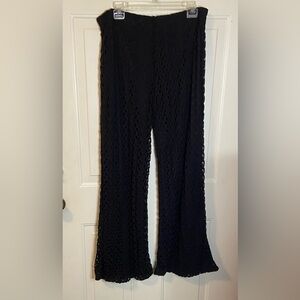 Lilianne Crochet Flared Pants Sz XL